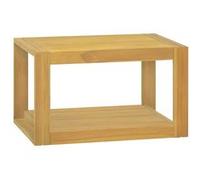 Armoire Murale de Salle de Bain Armoire Suspendue avec Tablette Meuble Flottant de Toilette Meuble de Rangement 60x45x35 cm Bois de Teck Solide