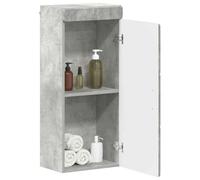 vidaXL Armoire Murale de Salle de Bain avec étagère Tulum Gris béton, Meuble de Salle de Bain Moderne, Solution de Rangement Durable, Organisateur Pratique, Design Compact