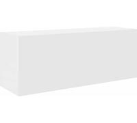 vidaXL Armoire murale de salle de bain blanche 80x25x30 cm Bois composite