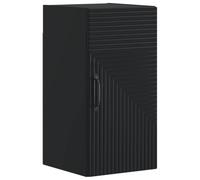 vidaXL Armoire Murale de Salle de Bain HAARLEM Noir 30 x 31 x 59 cm, Meuble de Salle de Bain Moderne, Rangement Mural résistant à l'humidité, Organisateur Compact, Gain de Place