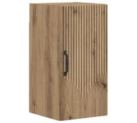 vidaXL Armoire Murale de Salle de Bain HOORN Chêne Artisanal, Meuble de Salle de Bain Moderne, Rangement Mural résistant à l'humidité, Organisateur Compact pour Petits espaces