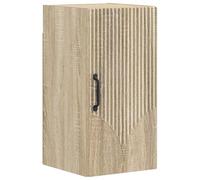vidaXL Armoire Murale de Salle de Bain HOORN Chêne Sonoma, Meuble de Salle de Bain Moderne, Rangement Mural résistant à l'humidité, Organisateur Compact pour Petits espaces