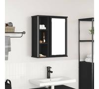 vidaXL Armoire murale de salle de bain miroir chêne noir 50x21x60 cm
