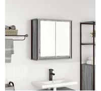 vidaXL Armoire murale de salle de bain miroir sonoma gris 60x21x60 cm, armoire suspendue de salle de bain, meuble mural de 861900