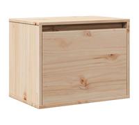vidaXL Bois de Pin Massif Armoire Murale Armoire Flottante Armoire Suspendue Meuble de Rangement Salon Maison Intérieur 45x30x35 cm