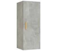 vidaXL Armoire murale gris béton 34,5x34x90 cm Bois composite