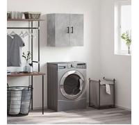 vidaXL Armoire murale – Placard suspendu moderne avec rangement, gris béton bois d'ingénierie