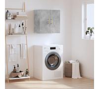 vidaXL Armoire Murale, Placard Suspendu avec Rangement, Meuble Flottant de Salon Salle de Séjour Intérieur, Moderne, Gris Béton Bois d'Ingénierie