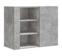 vidaXL Armoire murale suspendue Gris béton 75×35×60 cm Bois d'ingénierie