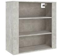 vidaXL Armoire murale gris béton 80x33x80 cm Bois composite