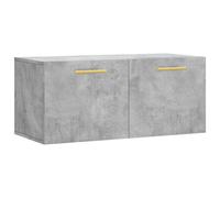vidaXL Armoire murale gris béton 80x36,5x35 cm Bois composite