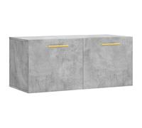 vidaXL Armoire murale - Placard suspendu moderne, bois d'ingénierie gris béton
