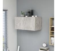 Vidaxl Armoire Murale Gris Béton 80x39x40 Cm Aggloméré Gris