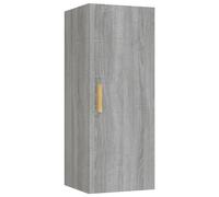 vidaXL Armoire murale Gris Sonoma 34,5x34x90 cm Bois composite
