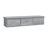 vidaXL Armoire murale Gris Sonoma 88x26x18,5 cm Bois composite