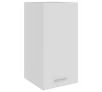 vidaXL Armoire Suspendue Placard Armoire de Rangement Murale Meuble de Cuisine avec 2 Etagères Maison Intérieur Blanc 29,5x31x60 cm Aggloméré