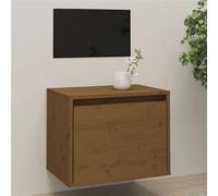 vidaXL Armoire murale Marron miel 45x30x35 cm Bois de pin massif813441 Brun G