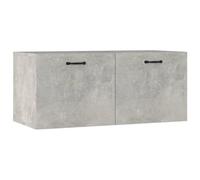 vidaXL Wandkast 80x36,5x35 cm bewerkt hout betongrijs812937 Gris G