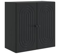 vidaXL Armoire Murale Noir 59 x 31 x 60 cm Bois d'ingénierie, Salon, Rangement Mural Vintage, Placard intérieur rectangulaire, Organisateur Pratique, Bois reconstitué