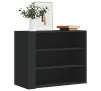 vidaXL Armoire murale noir 75x35x60 cm bois d'ingénierie