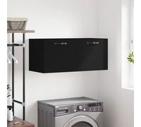 Vidaxl Armoire Murale Noir 80x36,5x35 Cm Bois D'ingénierie Multicolore