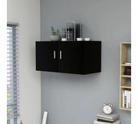 Vidaxl Armoire Murale Noir 80x39x40 Cm Bois D'ingénierie Marron