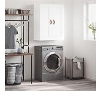 vidaXL Armoire murale 830356 blanc 69,5 x 34 x 90 cm bois d'ingénierie