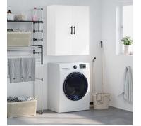 vidaXL Armoire murale 828444 – Meuble flottant moderne blanc avec rangement