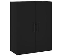 vidaXL Armoire murale zwart828445 – 69,5 x 34 x 90 cm, noir, bois d'ingénierie