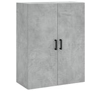 vidaXL Armoire murale Meuble flottant moderne avec rangement, gris béton, bois d'ingénierie