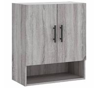 vidaXL Armoire Murale, Placard Suspendu avec Rangement, Meuble Flottant de Salon Salle de Séjour Intérieur, Moderne, Sonoma Gris Bois d'Ingénierie
