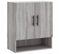 vidaXL Armoire murale – Placard suspendu moderne avec rangement, Sonoma gris bois d'ingénierie