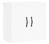 vidaXL Armoire Murale, Placard Suspendu avec Rangement, Meuble Flottant de Salon Salle de Séjour Intérieur, Moderne, Blanc Bois d'Ingénierie