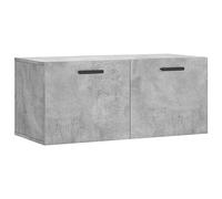 vidaXL Armoire murale Meuble flottant moderne avec rangement, Gris béton, Bois d'ingénierie