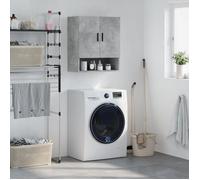 vidaXL Armoire Murale, Placard Suspendu avec Rangement, Meuble Flottant de Salon Salle de Séjour Intérieur, Moderne, Gris 829928