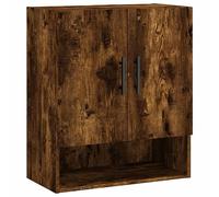 Vidaxl Armoire Murale Chêne Fumé 60x31x70 Cm Bois D'ingénierie Marron