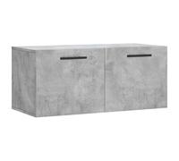 vidaXL Armoire murale Placard suspendu Meuble flottant salon moderne Gris béton Bois d'Ingénierie