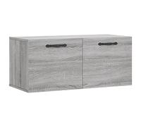 vidaXL Armoire Murale, Placard Suspendu avec Rangement, Meuble Flottant de Salon Salle de Séjour Intérieur, Moderne, Sonoma Gris Bois d'Ingénierie