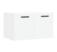 vidaXL Armoire Murale, Placard Suspendu avec Rangement, Meuble Flottant de Salon Salle de Séjour Intérieur, Moderne, Blanc Bois d'Ingénierie