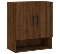 vidaXL Armoire Murale, Placard Suspendu avec Rangement, Meuble Flottant de Salon Salle de Séjour Intérieur, Moderne, Chêne Marron Bois d'Ingénierie