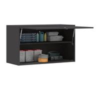 vidaXL Armoire murale pour garage - Noir - 90 x 40 x 53 cm - Meuble mural gain de place