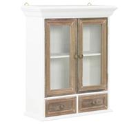 vidaXL Armoire murale Blanc 49 x 22 x 59 cm Bois massif 280073