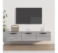 Vidaxl Armoire Murale Sonoma Gris 102x30x20 Cm Bois D'ingénierie Marron