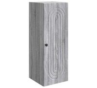 vidaXL Armoire Murale Sonoma Gris 33 x 34,5 x 90 cm Bois d'ingénierie, Salon, Rangement Mural Vintage, Placard intérieur rectangulaire, Organisateur Pratique, Bois reconstitué