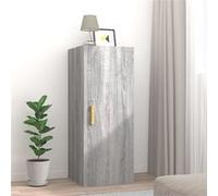 vidaXL Armoire murale Sonoma gris 34,5x34x90 cm Bois d'ingénierie817439 Gris G