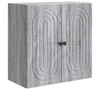 vidaXL Armoire Murale Sonoma Gris 59 x 31 x 60 cm Bois d'ingénierie, Salon, Rangement Mural Vintage, Placard intérieur rectangulaire, Organisateur Pratique, Bois reconstitué