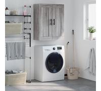 Vidaxl Armoire Murale Sonoma Gris 69,5x34x90 Cm Bois D'ingénierie Gris