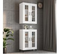 Vidaxl Armoire Murale Suspendue Blanc 69,5x34x90 Cm Multicolore