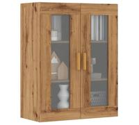 vidaXL Armoire murale suspendue chêne artisanal 69,5x34x90 cm, armoire suspendue, armoire d'exposition murale, armoire en 857044