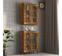 Armoire murale suspendue Chêne fumé 69,5x34x90 cm817390